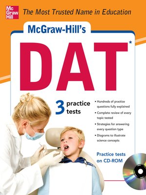 cover image of McGraw-Hill's DAT with CD-ROM